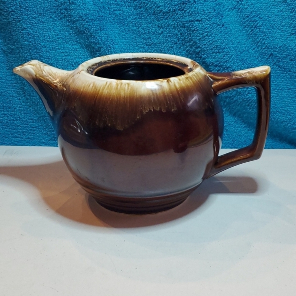 Vintage McCoy Brown Drip High Gloss Teapot